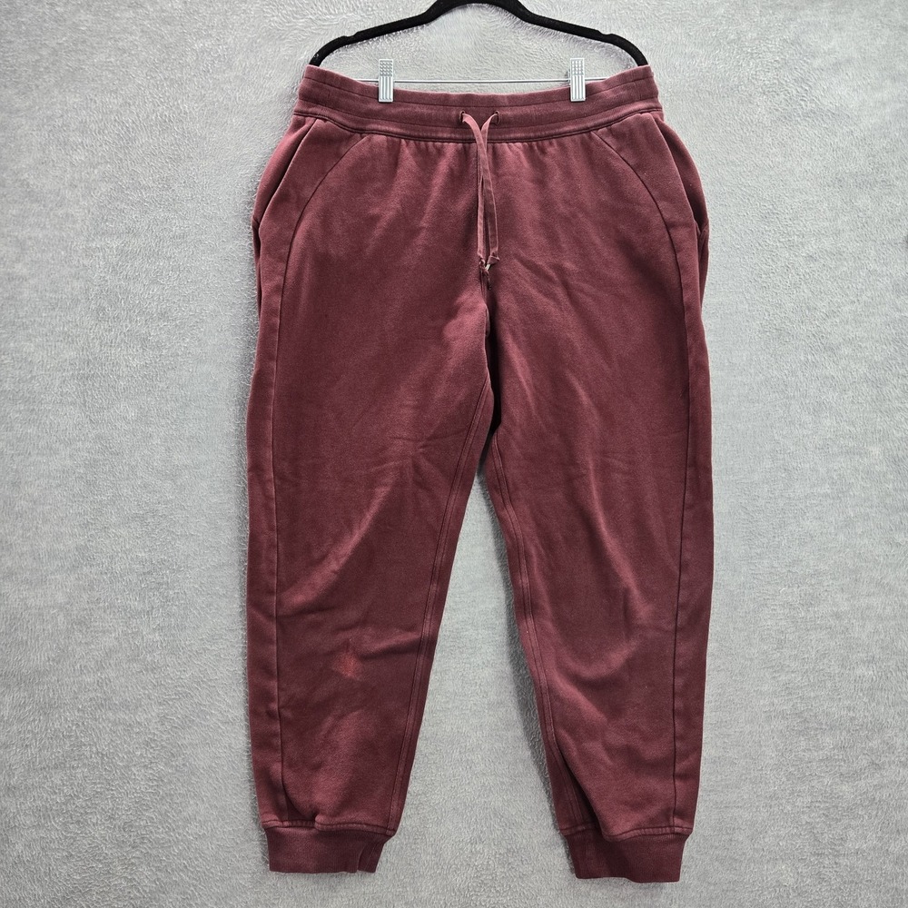 Lululemon‎ Women Activewear Pants 12 Burgundy Scuba HR Joggers 26" Inseam